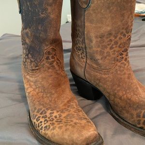 Corral Leopard Cowboy boots